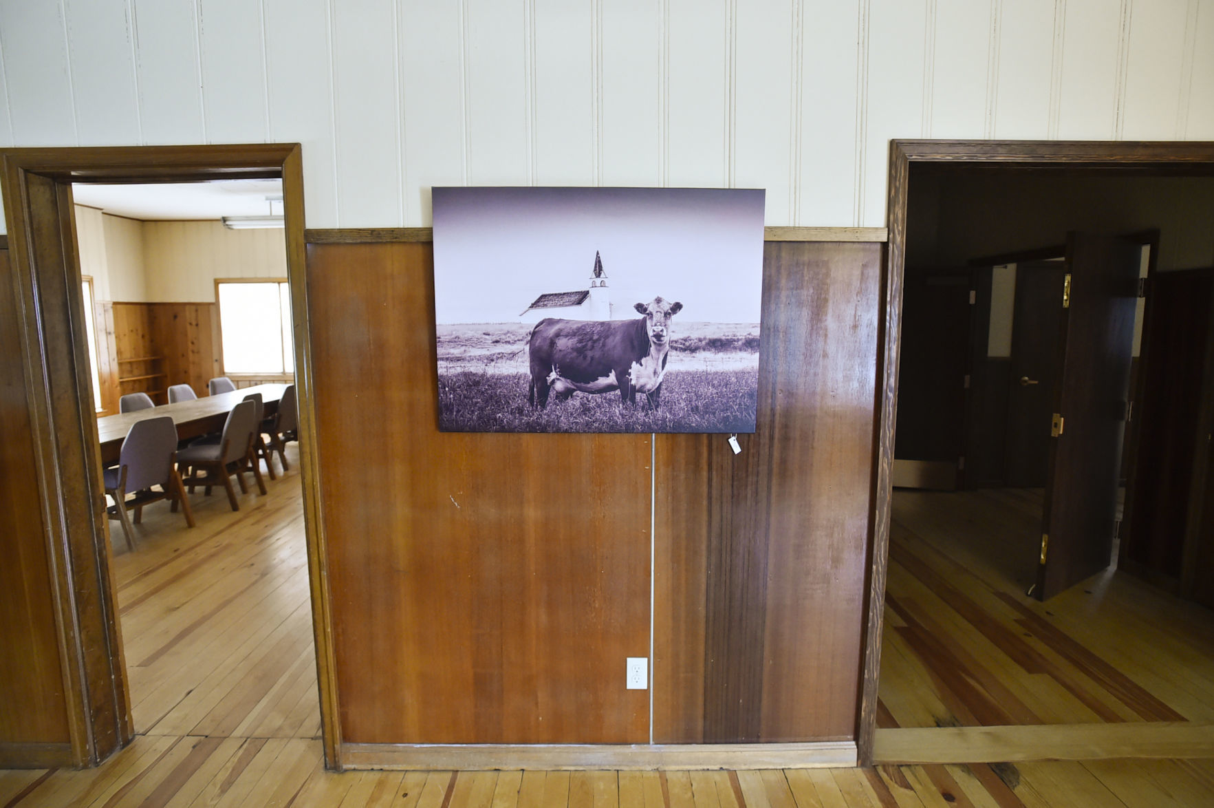 Art from Townsend area artists hang on the walls